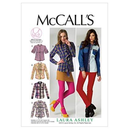 McCall 6649 loose fitting shirt pattern. For an in depth examination of ease amounts in commercial patterns, click through to the blog.