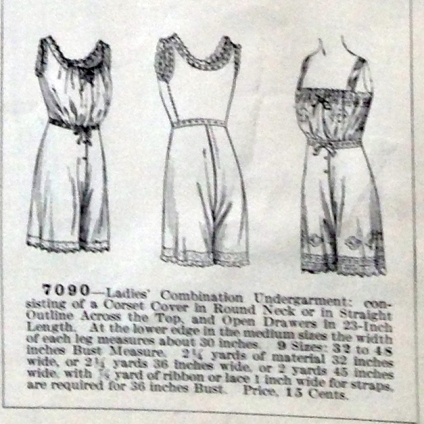 lingerie of 1915 7090 butterick combination 10