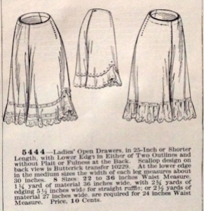 lingerie of 1915 butterick 5444 drawers 1
