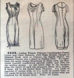 lingerie of 1915 butterick 5608 combination 5