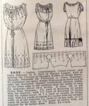 lingerie of 1915 butterick 5932 combination 1
