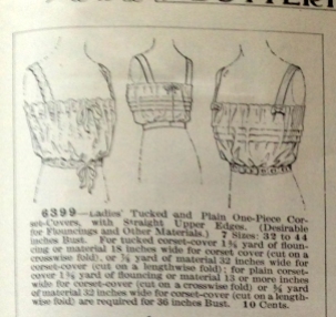 lingerie of 1915 butterick 6399 corset cover 1a