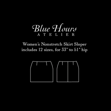 women's woven skirt sloper pattern PDF download