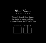women's stretch knit skirt sloper pattern PDF download